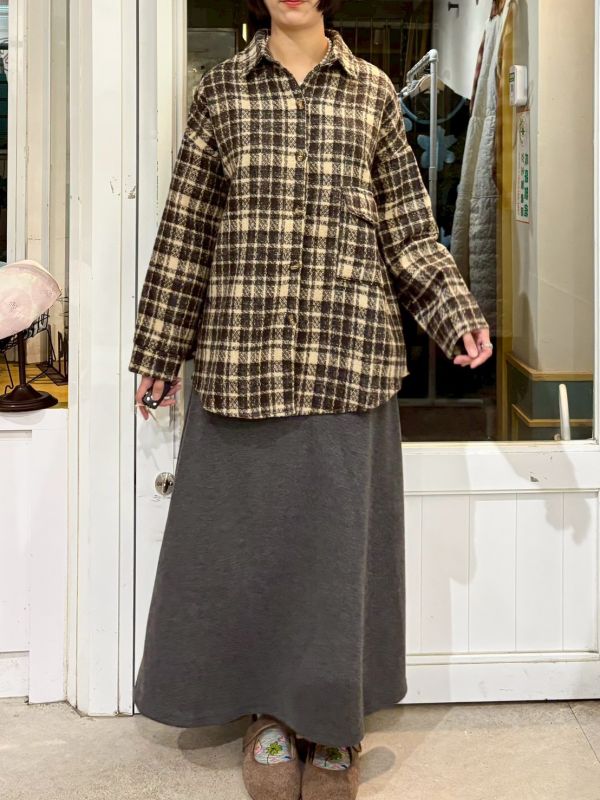 彈性棉質素面魚尾裙 