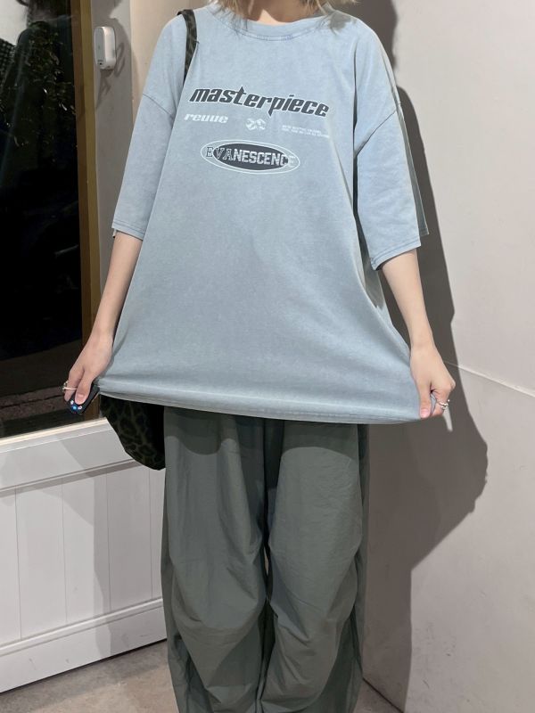 美式刷色復古水洗Tee 