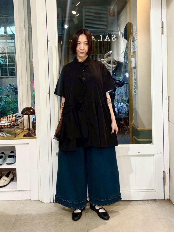 雙木耳牛仔九分褲 