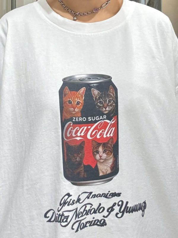 四隻貓咪可樂tee 