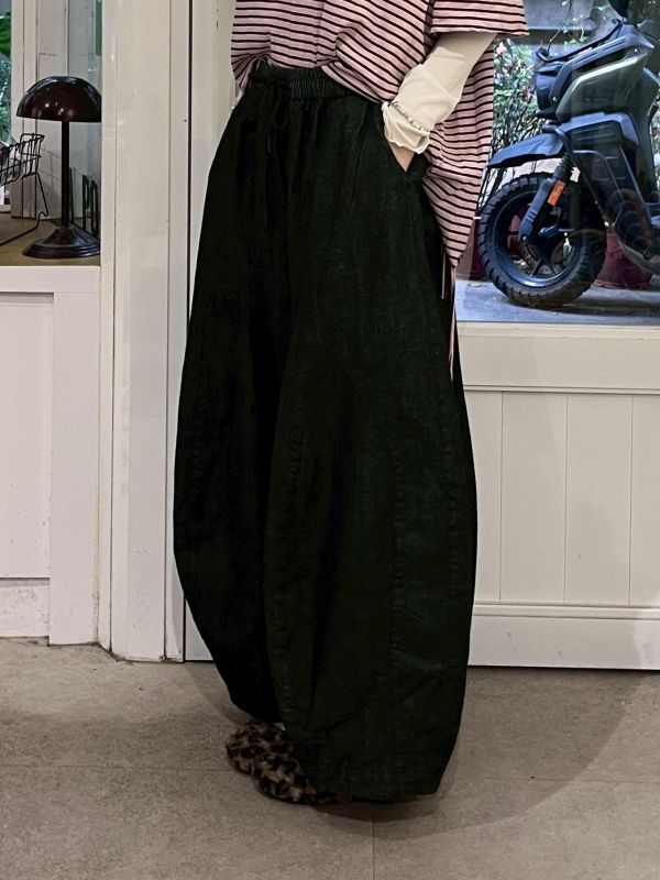 牛仔澎澎花苞氣球褲 