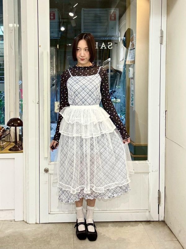 三層紗蓬蓬外罩裙 