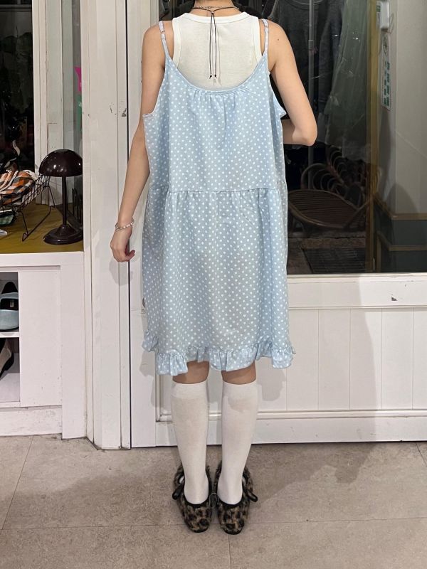 滿版迷你小花吊帶背心裙 