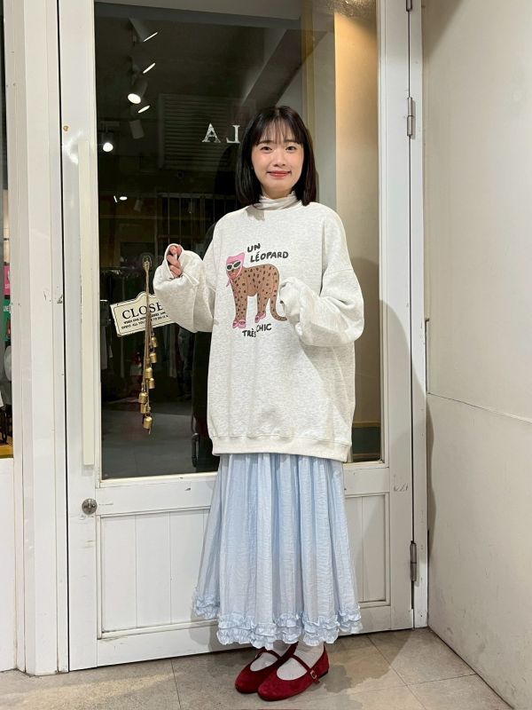 時尚教主花豹印花大學Tee 