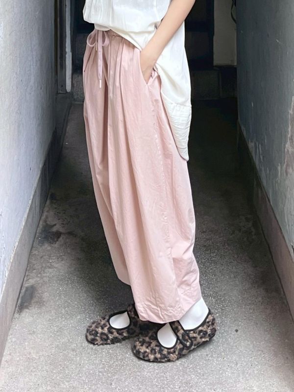 九分澎澎花苞氣球褲 