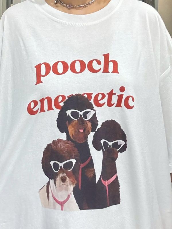 三隻墨鏡貴賓狗tee 