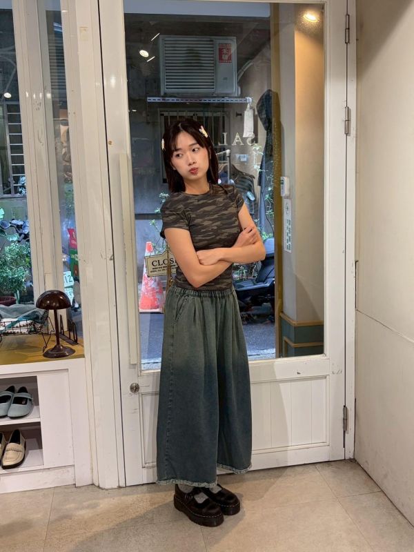 個性彈性修身上衣 