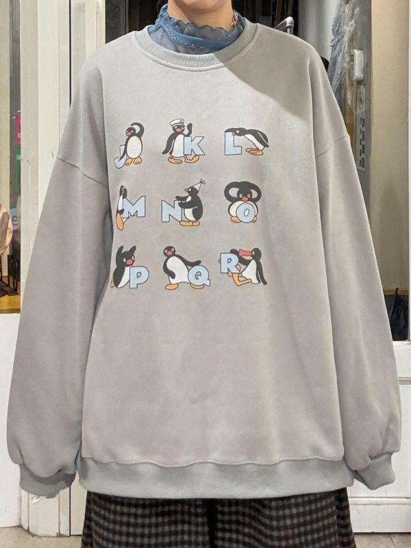 Pingu 企鵝家族字母大學tee 