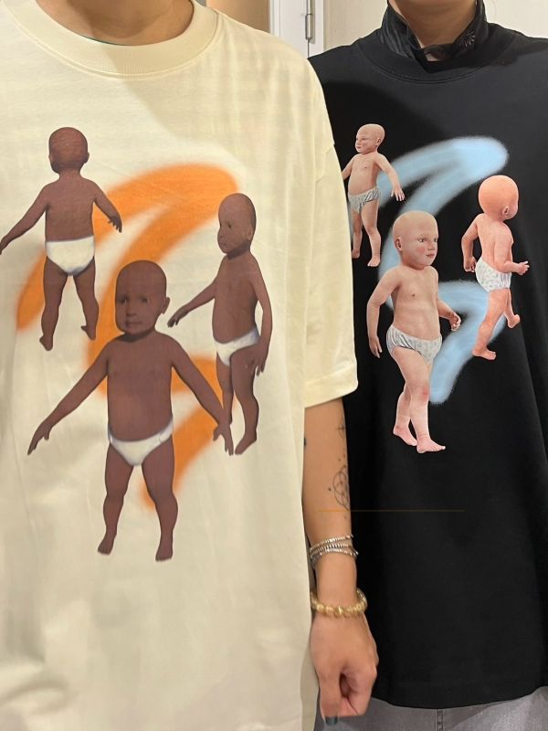 Baby遊走中寬鬆純棉Tee 