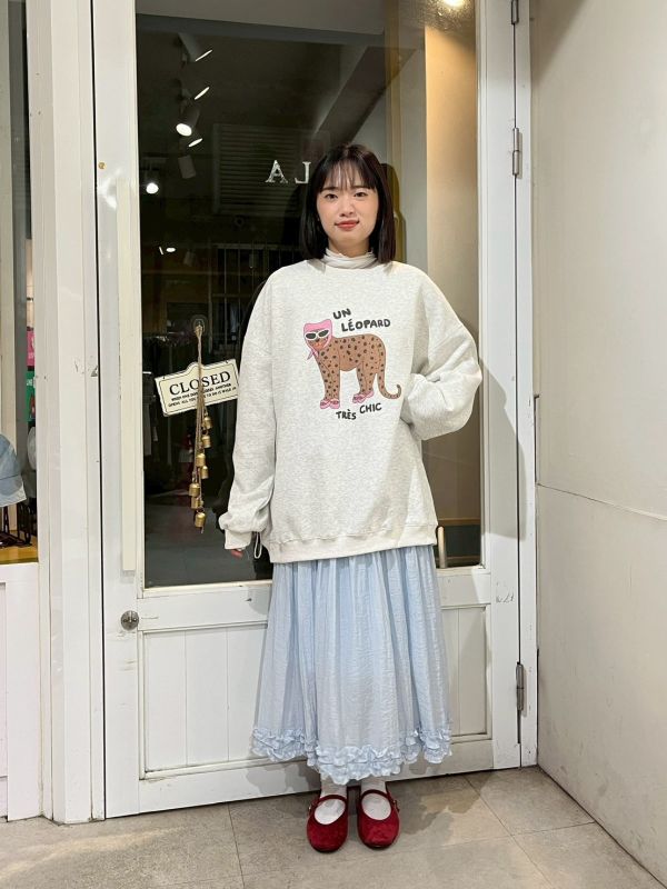 時尚教主花豹印花大學Tee 