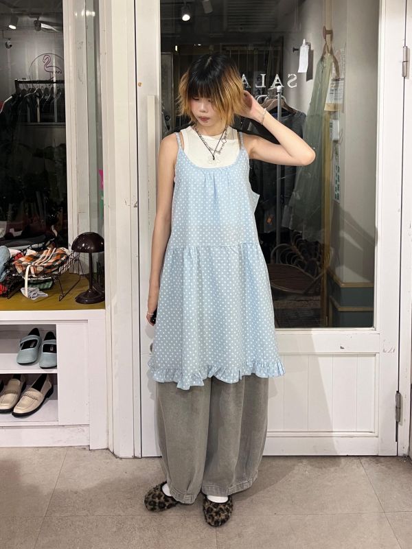 滿版迷你小花吊帶背心裙 