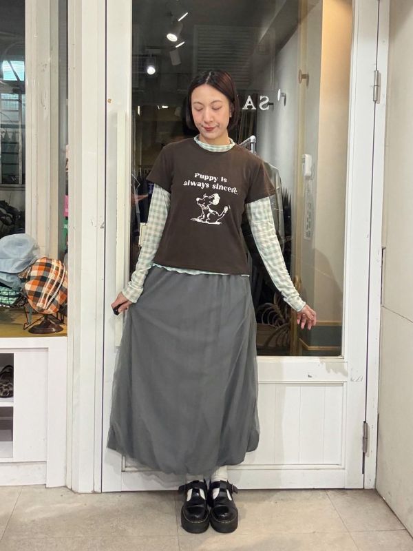 立體項鍊小狗tee 