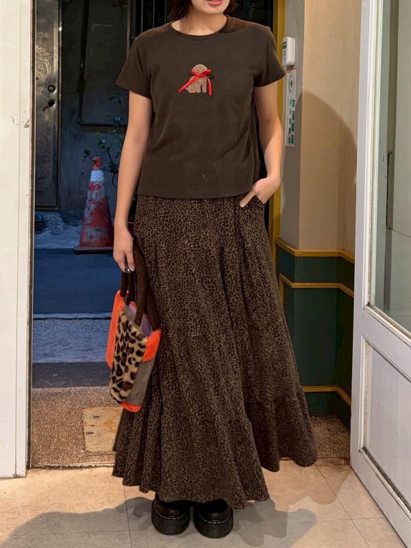 紅緞帶貴賓狗短袖 Tee 