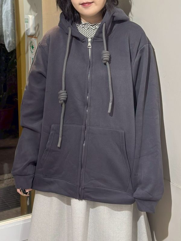 內加絨連帽抽繩棉外套 