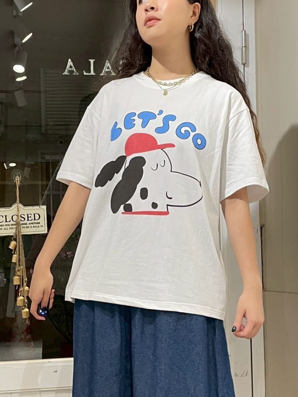 Let’s Go 狗狗插畫寬鬆TEE 