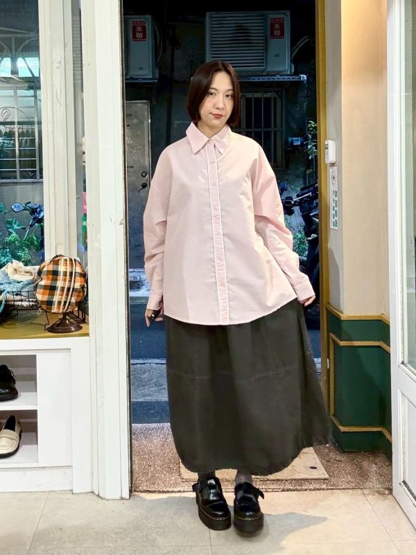 下擺抽繩花苞裙 