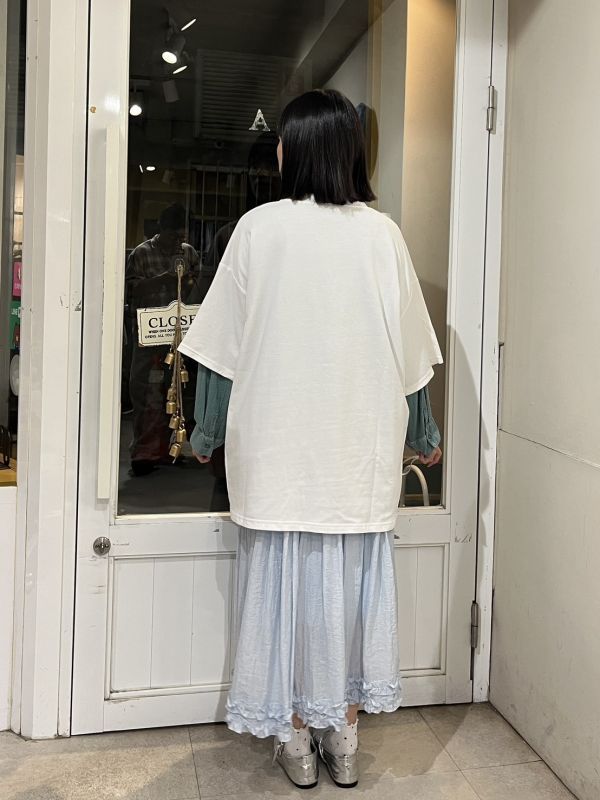 黑色狗狗朋友落肩短袖Tee 