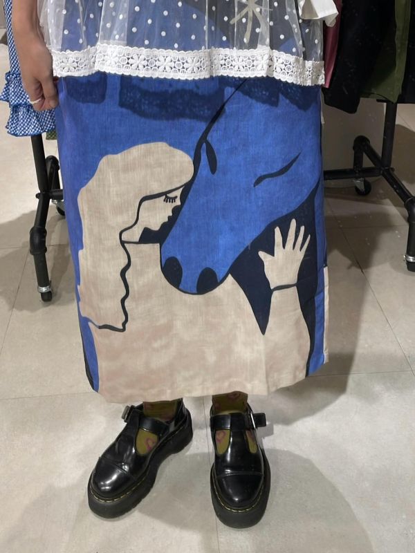 後拉鏈後開衩古典長裙 