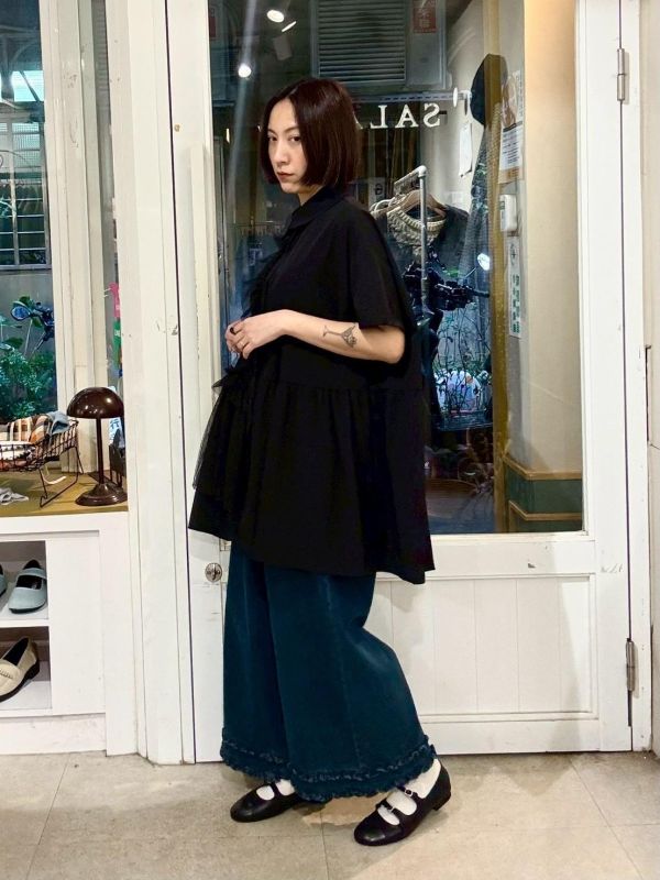 雙木耳牛仔九分褲 