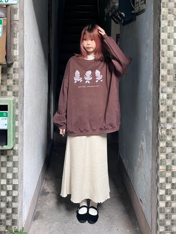 牡蠣寶寶長袖大學Tee 