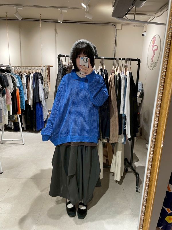 網狀洞洞長袖上衣 