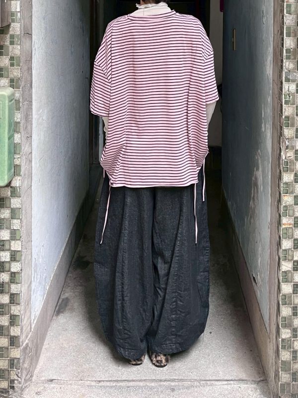 牛仔澎澎花苞氣球褲 