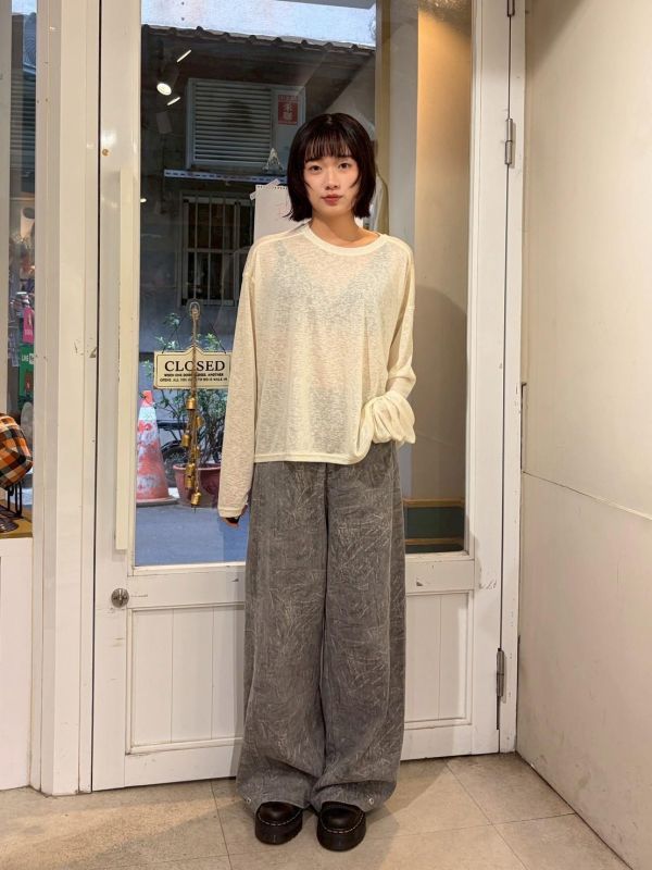 竹節棉透氣素色上衣 