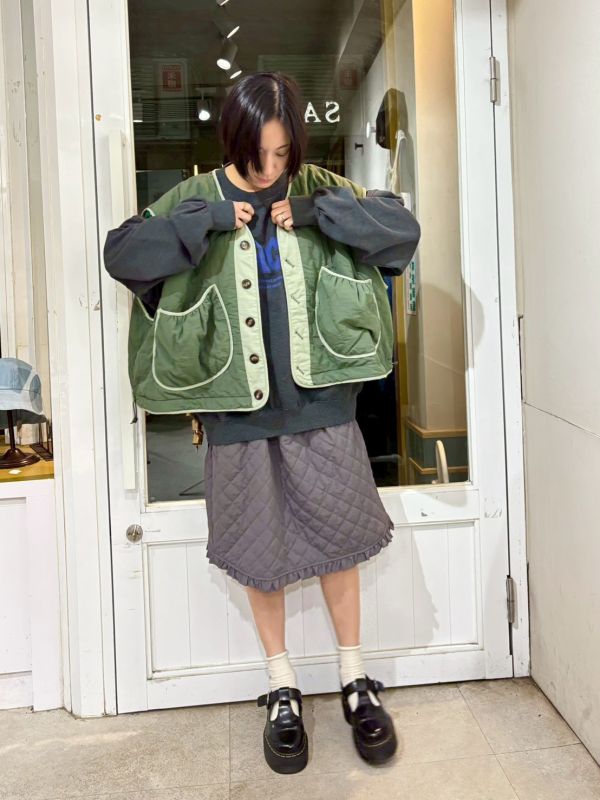 絎縫鋪棉立體大口袋雙面穿背心 