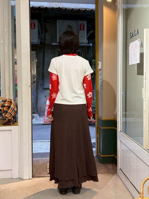 紅緞帶貴賓狗短袖 Tee 