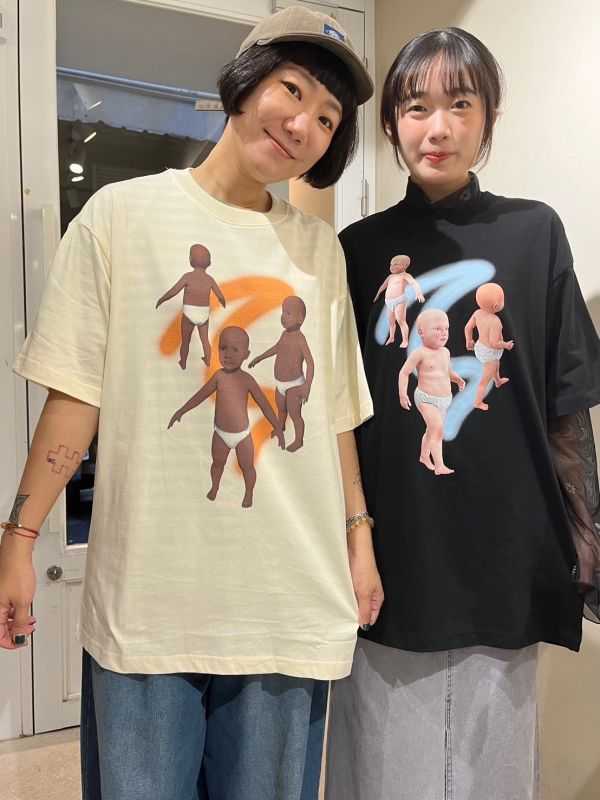 Baby遊走中寬鬆純棉Tee 