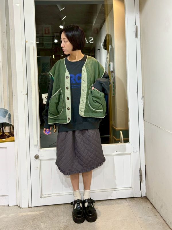 絎縫鋪棉立體大口袋雙面穿背心 