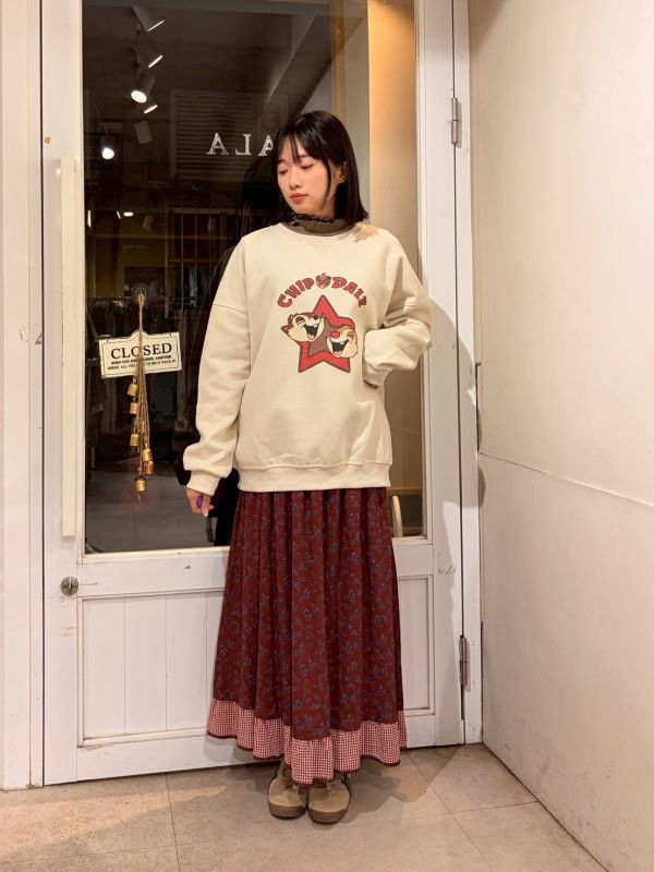 奇奇蒂蒂笑開懷美式印花大學Tee 