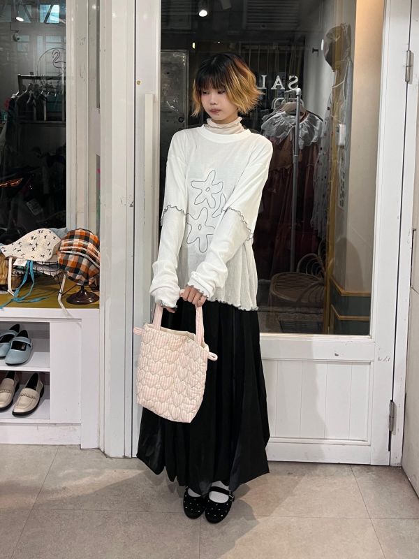 光澤氣球花苞裙 