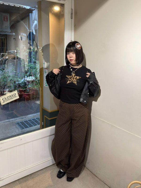 立領排釦短板皮外套 