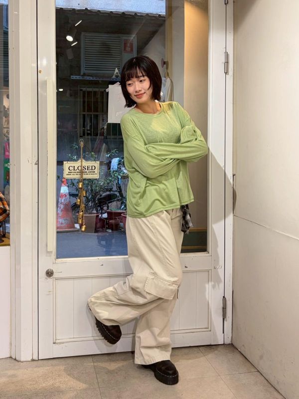 竹節棉透氣素色上衣 