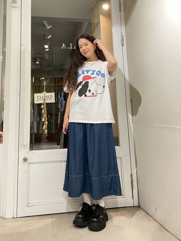 Let’s Go 狗狗插畫寬鬆TEE 