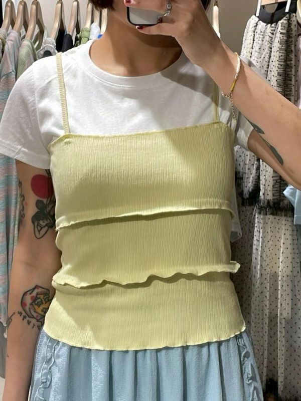 兩件式吊帶背心+短tee 