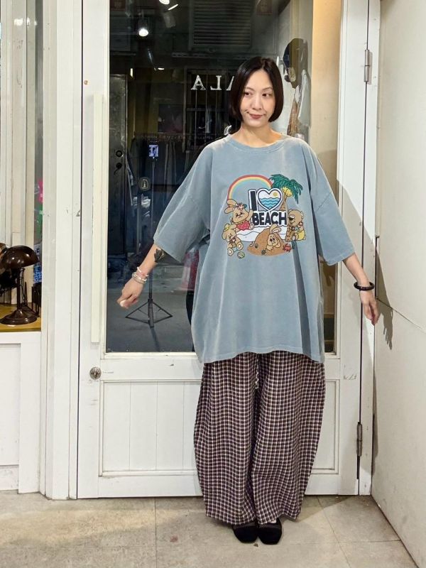 I love beach 可愛動物Tee 