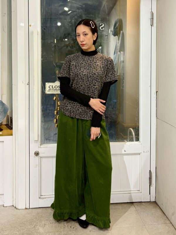 高領立體菱形泡泡布長袖上衣 