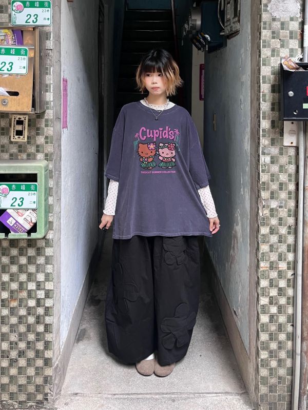 夏威夷Hello Kitty落肩短袖Tee 