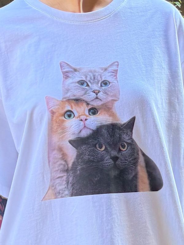 三隻貓 tee 