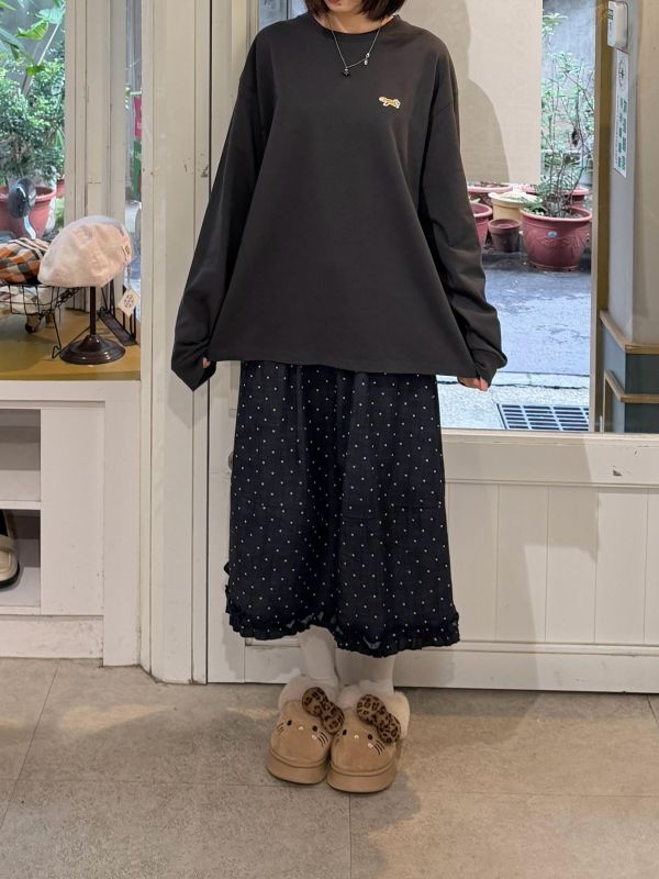 狐狸刺繡大學Tee 