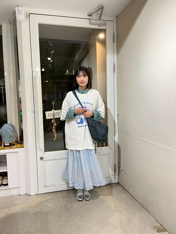 細格紋綁帶多層側背包 