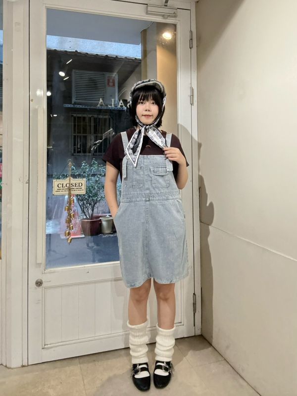 牛仔吊帶短洋裝 