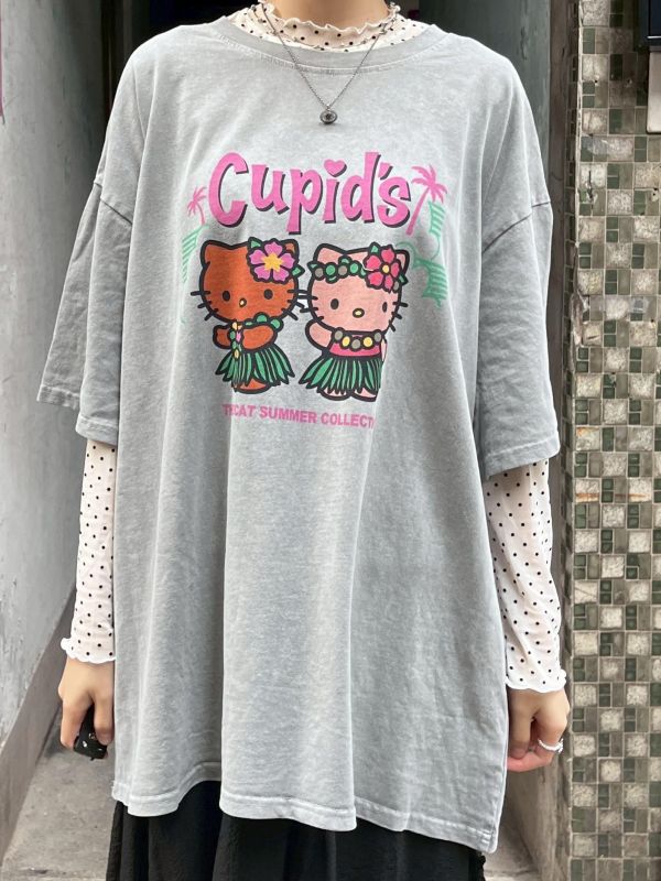 夏威夷Hello Kitty落肩短袖Tee 
