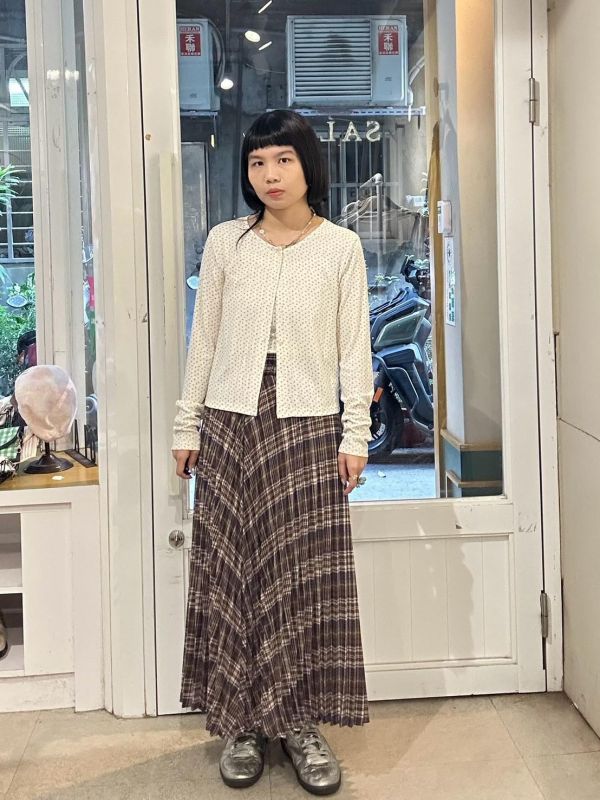 外套背心兩件式碎花上衣 