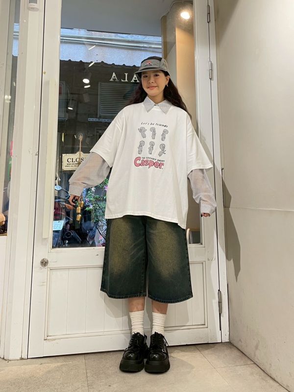 Casper 小精靈怎麼塗鴉寬鬆TEE 