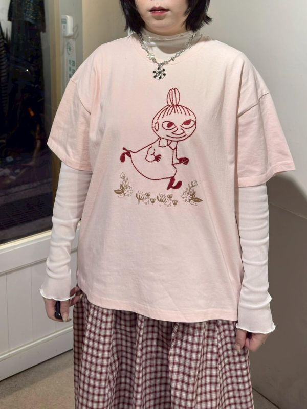 Moomin 刺繡短袖tee 