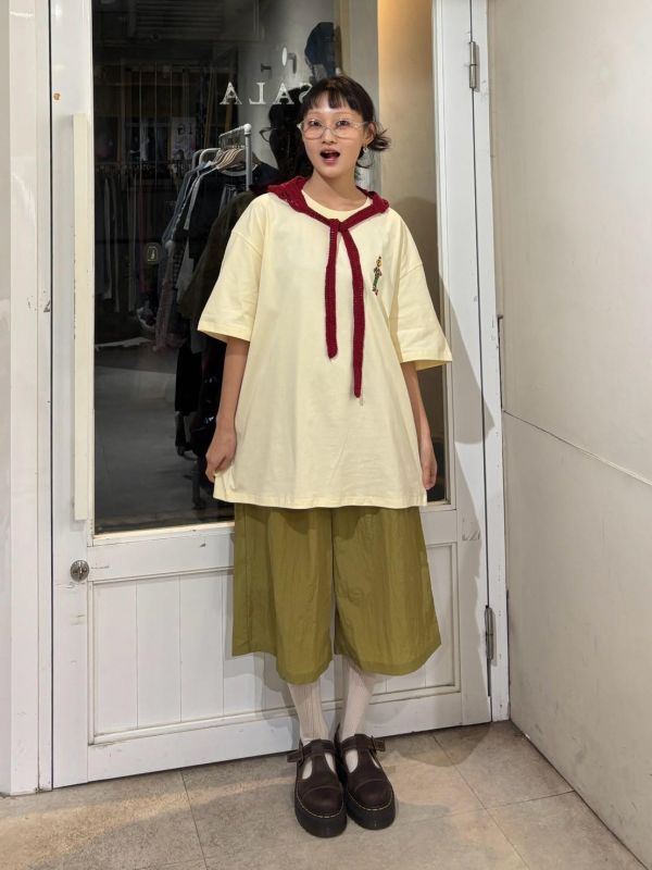 芝麻街大臉印花tee 