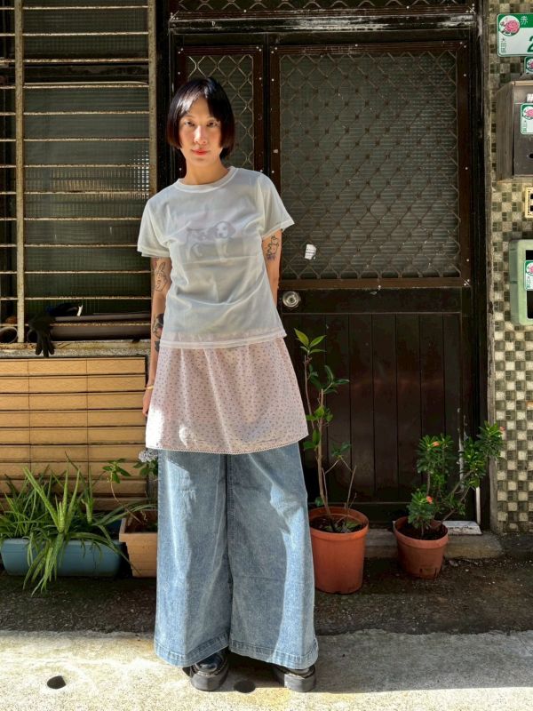 清新小碎花短裙 